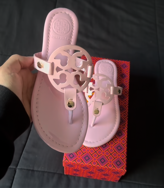 Pink Tory B sandals